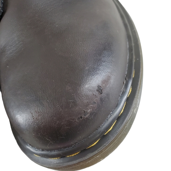 Dr Martens Combat Boots Shoes Girls Junior Sz 2 Brown Leather Softy Lace Up 1460 - Picture 7 of 15